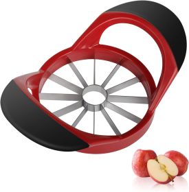 Apple Cutter, Apple Corer and Slicer - Stainless Steel Apple Corer - 4.72 Inch Apple Slicer Tool with 12 Super Sharp Blades