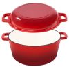Multi-usage Cast Iron Dutch Oven for Stews/Braising