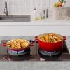 Multi-usage Cast Iron Dutch Oven for Stews/Braising